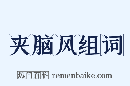 夹脑风组词是什么意思的图片